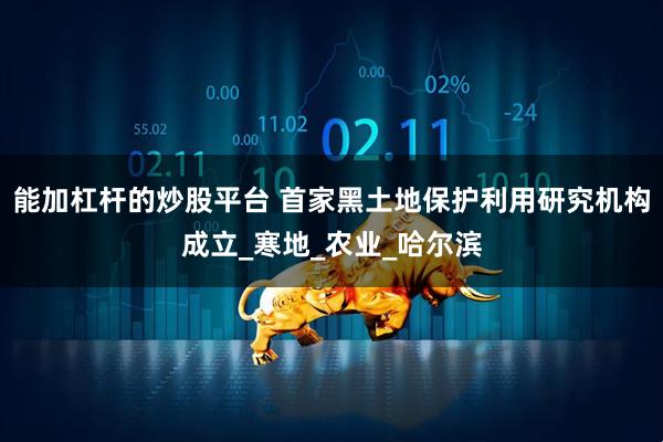 能加杠杆的炒股平台 首家黑土地保护利用研究机构成立_寒地_农业_哈尔滨